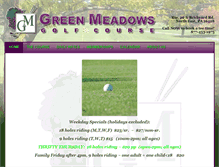 Tablet Screenshot of greenmeadowsgc.com